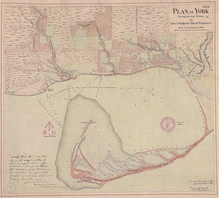 வரைபடம் நிலம் நியூயார்க், டொராண்டோ 1787-1884