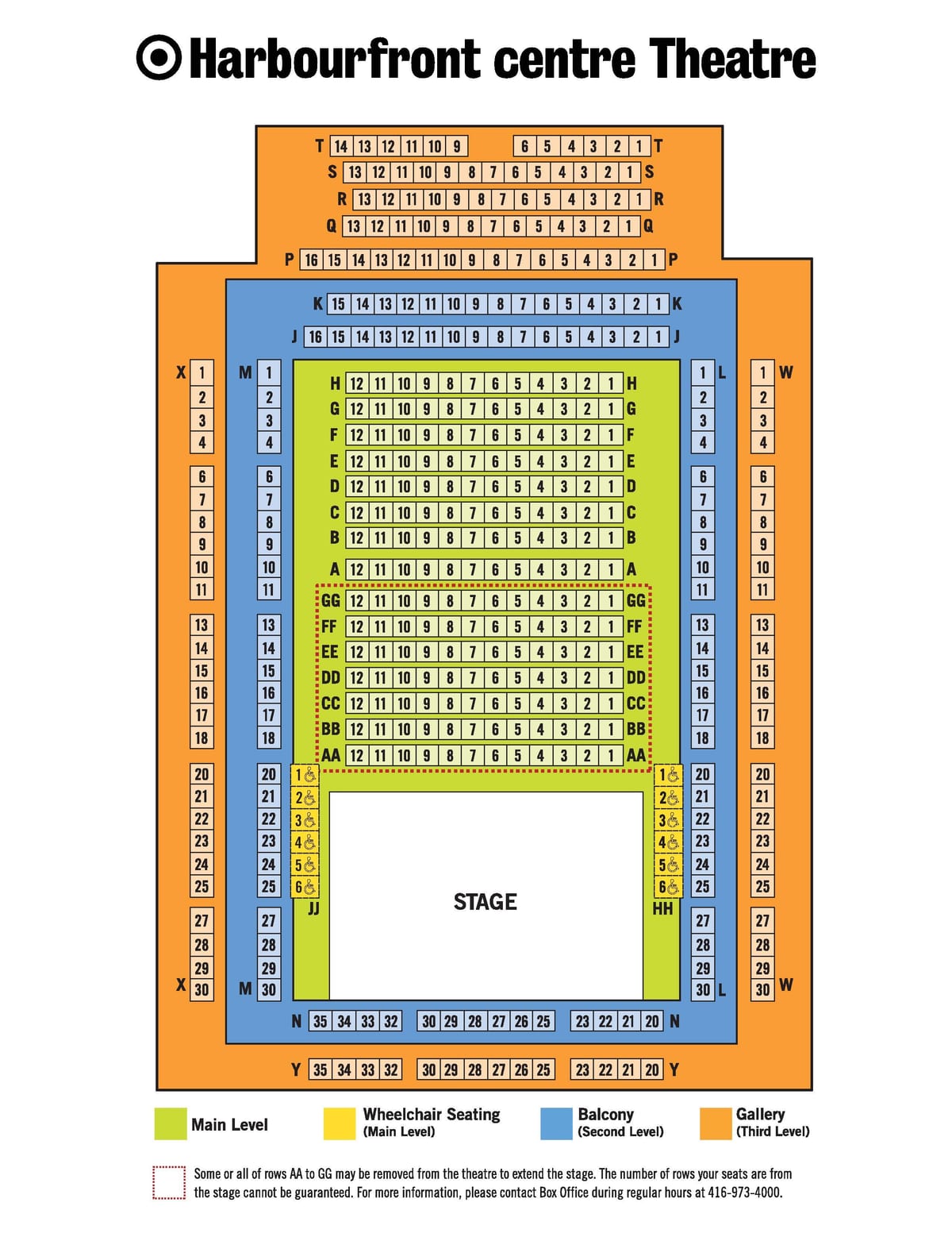வரைபடம் Harbourfront மையம் திரையரங்கு