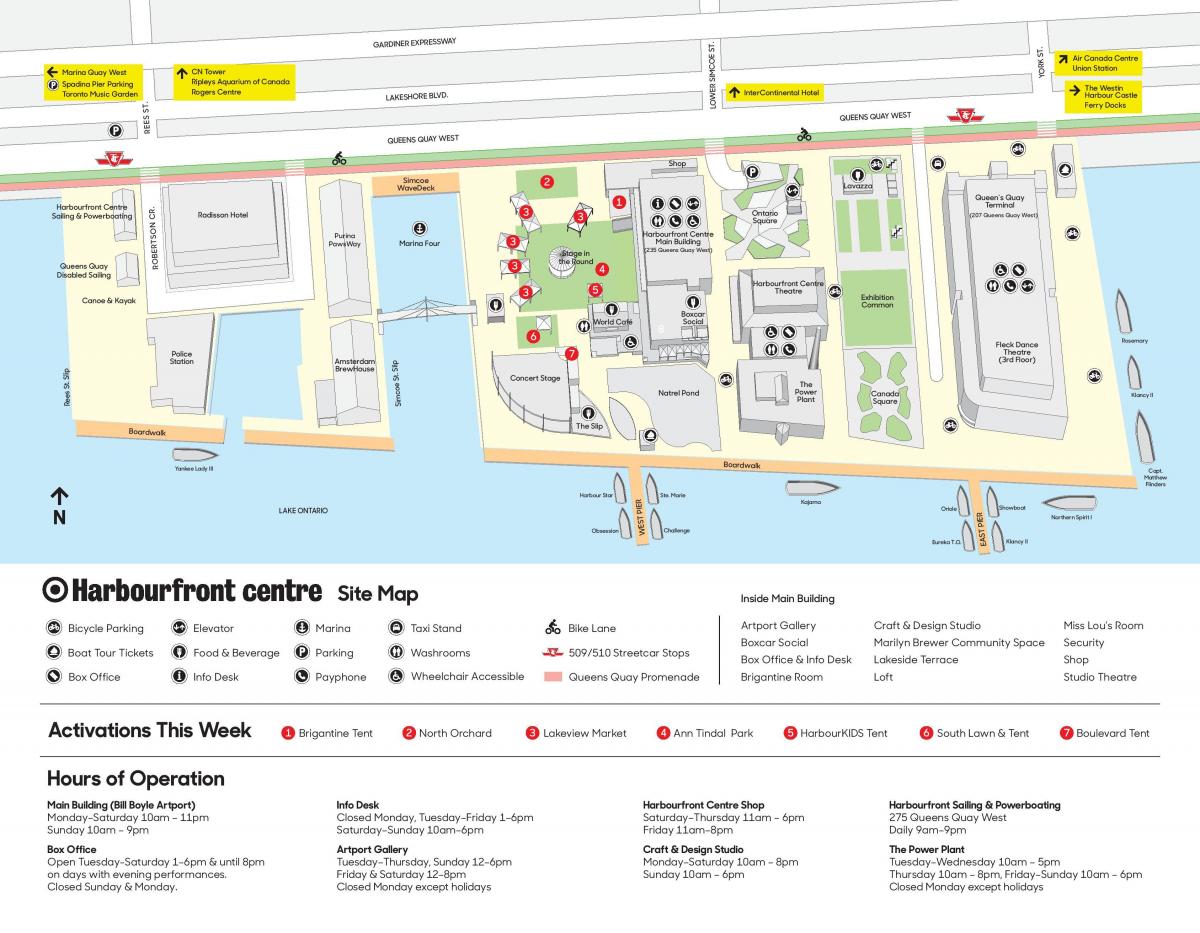 வரைபடம் Harbourfront நிலையம் பார்க்கிங்