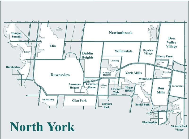 வரைபடம் North York
