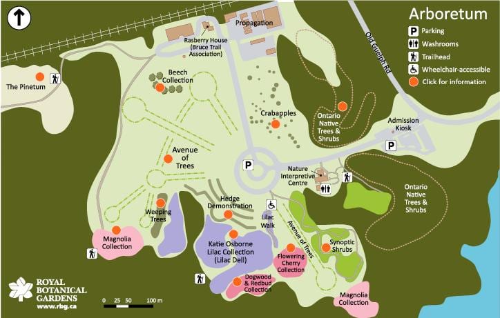 வரைபடம் RBG Arboretum