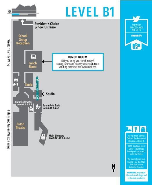 வரைபடம் Royal Ontario Museum நிலை பி 1