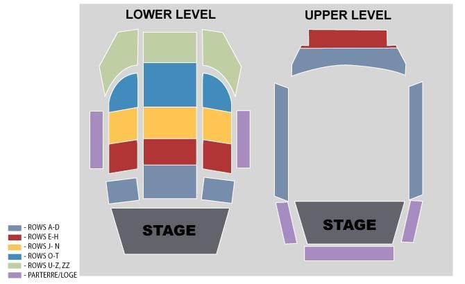 வரைபடம் Toronto Centre for the Arts நிலைகள்