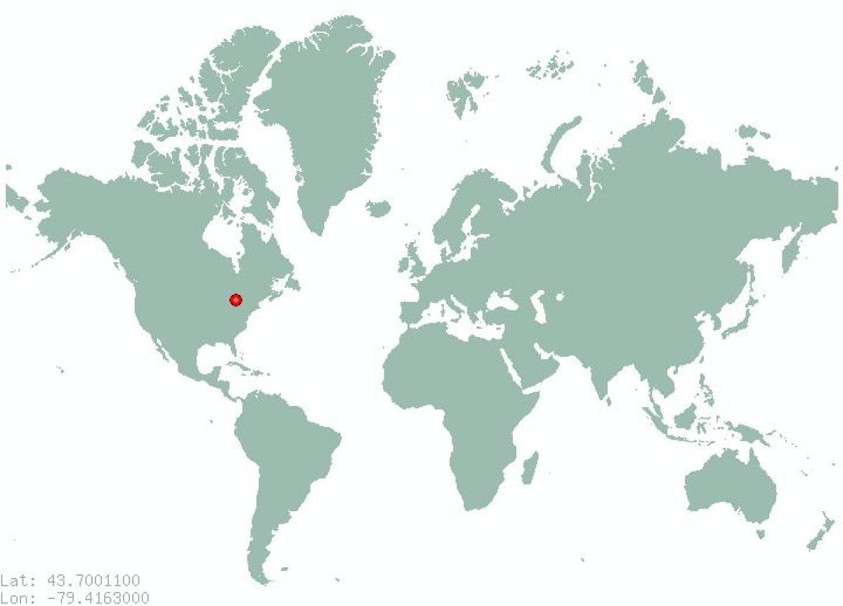 வரைபடம் டொராண்டோ உலக