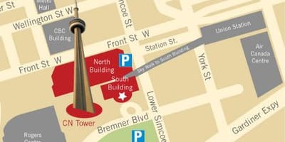 வரைபடம் CN tower