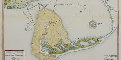 வரைபடம் நியூயார்க், டொராண்டோ 1787-1884 கார்ட்டூன் பதிப்பு