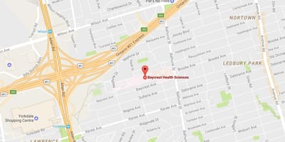 வரைபடம் Baycrest சுகாதார அறிவியல் ரொறன்ரோ