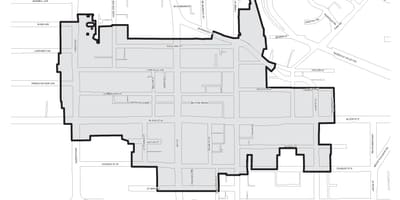 வரைபடம் Bloor Yorkville டொராண்டோ boudary