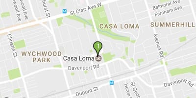 வரைபடம் Casa Loma ரொறன்ரோ