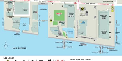 வரைபடம் Harbourfront மையம் ரொறன்ரோ