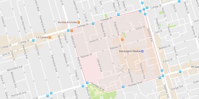 வரைபடம் Kensington Market அருகில் ரொறன்ரோ