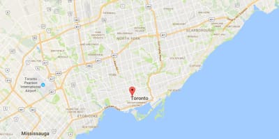 வரைபடம் Kensington Market மாவட்ட ரொறன்ரோ