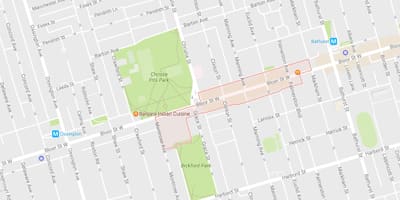 வரைபடம் Koreatown அக்கம் ரொறன்ரோ