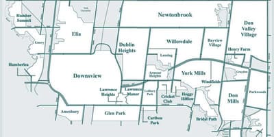 வரைபடம் North York
