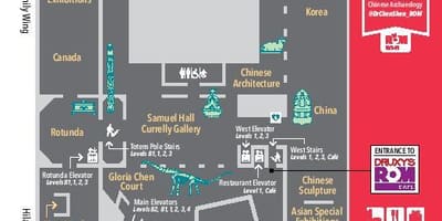 வரைபடம் Royal Ontario Museum நிலை 1