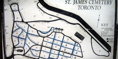 வரைபடம் St James cemetery