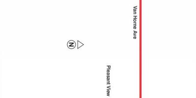 வரைபடம் TTC 10 Van Horne பஸ் பாதை ரொறன்ரோ