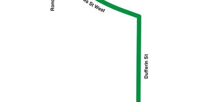 வரைபடம் TTC 193 கண்காட்சி ராக்கெட் பஸ் பாதை ரொறன்ரோ
