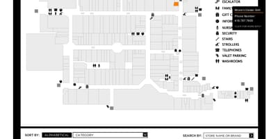 வரைபடம் Yorkdale ஷாப்பிங் சென்டர்